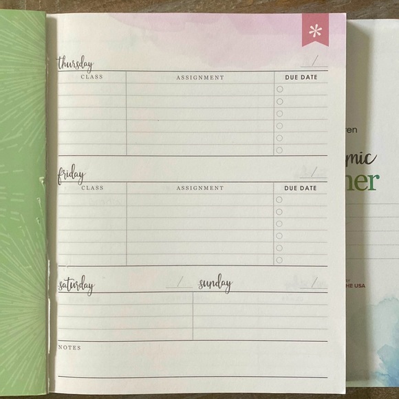 Erin Condren Undated Academic Student Project Planner - Picture 4 of 9